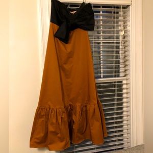 Anthropologie Hutch Bow Tie Maxi Dress